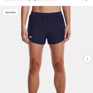 Under Armour women’s Fly-By 2.0 shorts navy size small